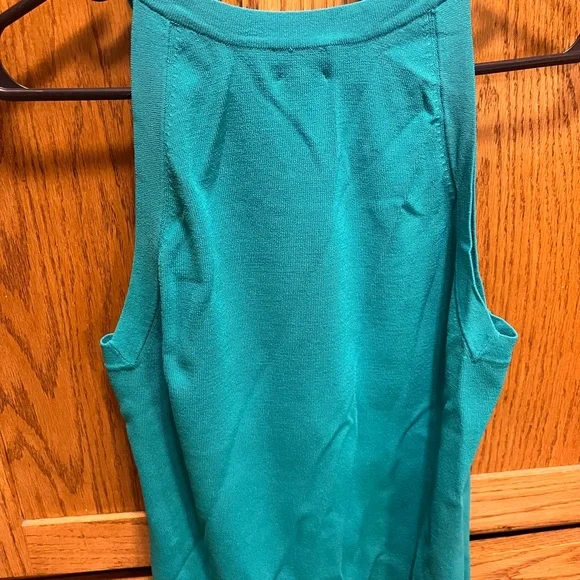 Chico's Blue Sleeveless Tank Top - Picture 2 of 3